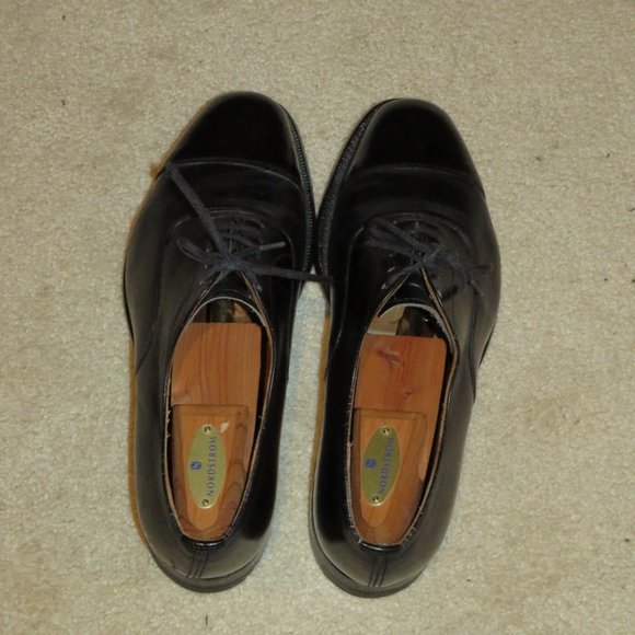 Churchs Balmoral Black Leather Captoe Oxfords 8.5G